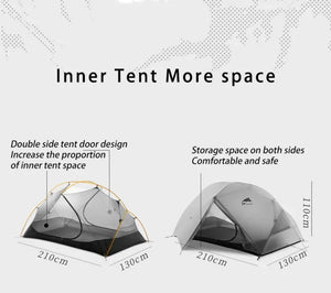 3F UL Gear – tente de Camping en plein air, nuage flottant, 3-4 saisons, 15D, ultralégère, revêtement en silicone, étanche, pour la chasse Planète Rando