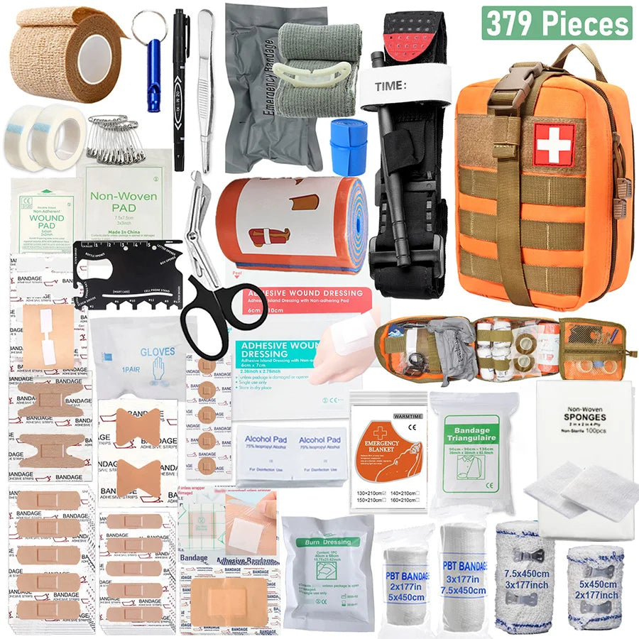 Kit de premiers secours complet 379 pièces "Sanke Rescue - Medical Ultra Kit 380"