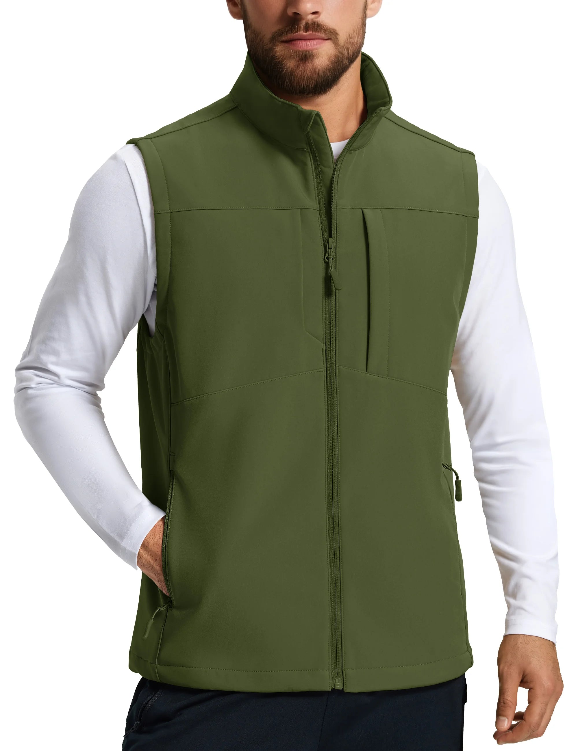 Gilet / softshell sans manche en micro-polaire pour homme "TACVASEN - CTE8"