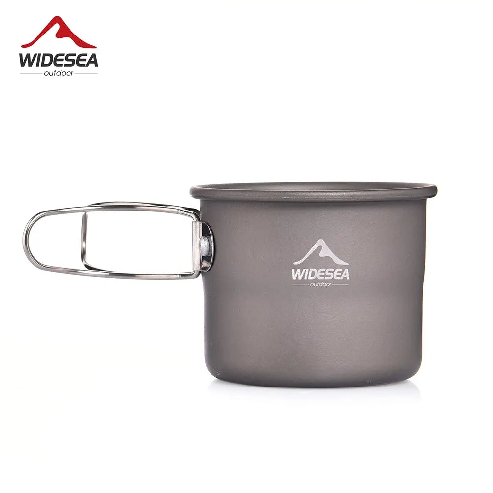 Mug / tasse de camping en aluminium pour café ou thé en extérieur "Widesea - WSCC-105"