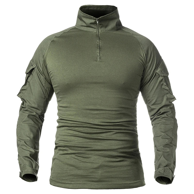 Chemise de combat à manches longues en coton ripstop pour homme "TACVASEN - LSTS139"
