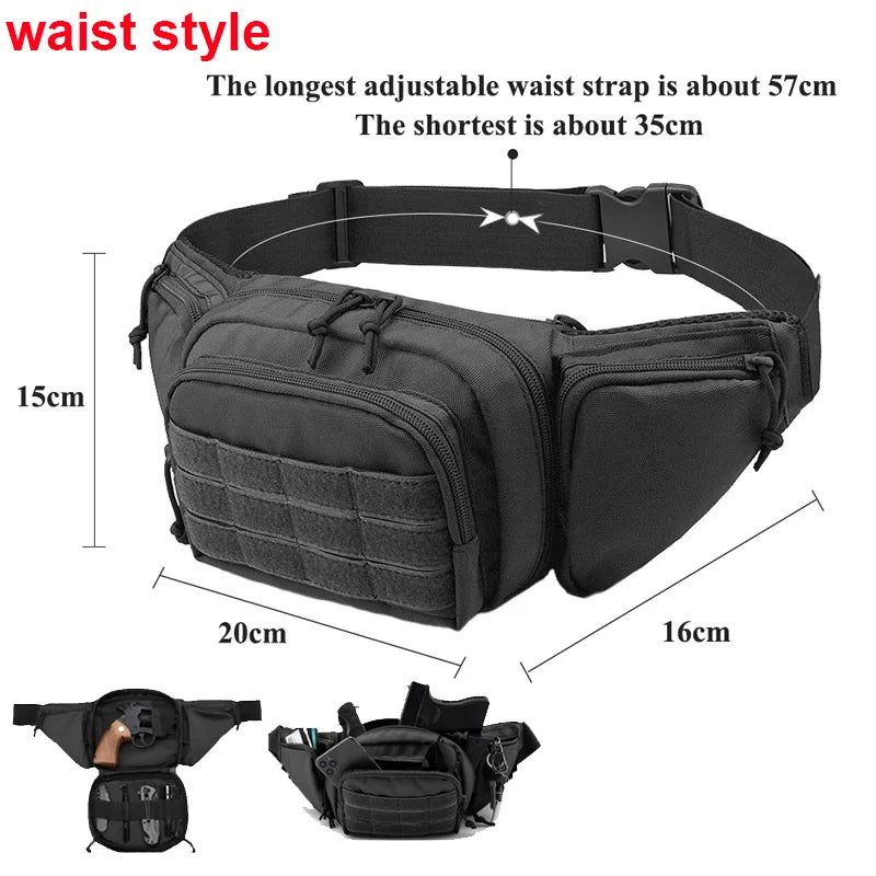 Sacoche bandoulière / poitrine tactique avec system Molle "Scione - XA291A"