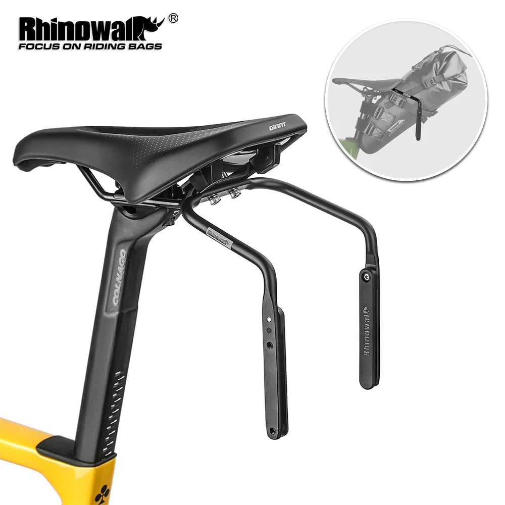 Support stabilisateur pour sacoche de selle de vélo, fixation arrière, porte-bagages "Rhinowalk - SK502" Rhinowalk
