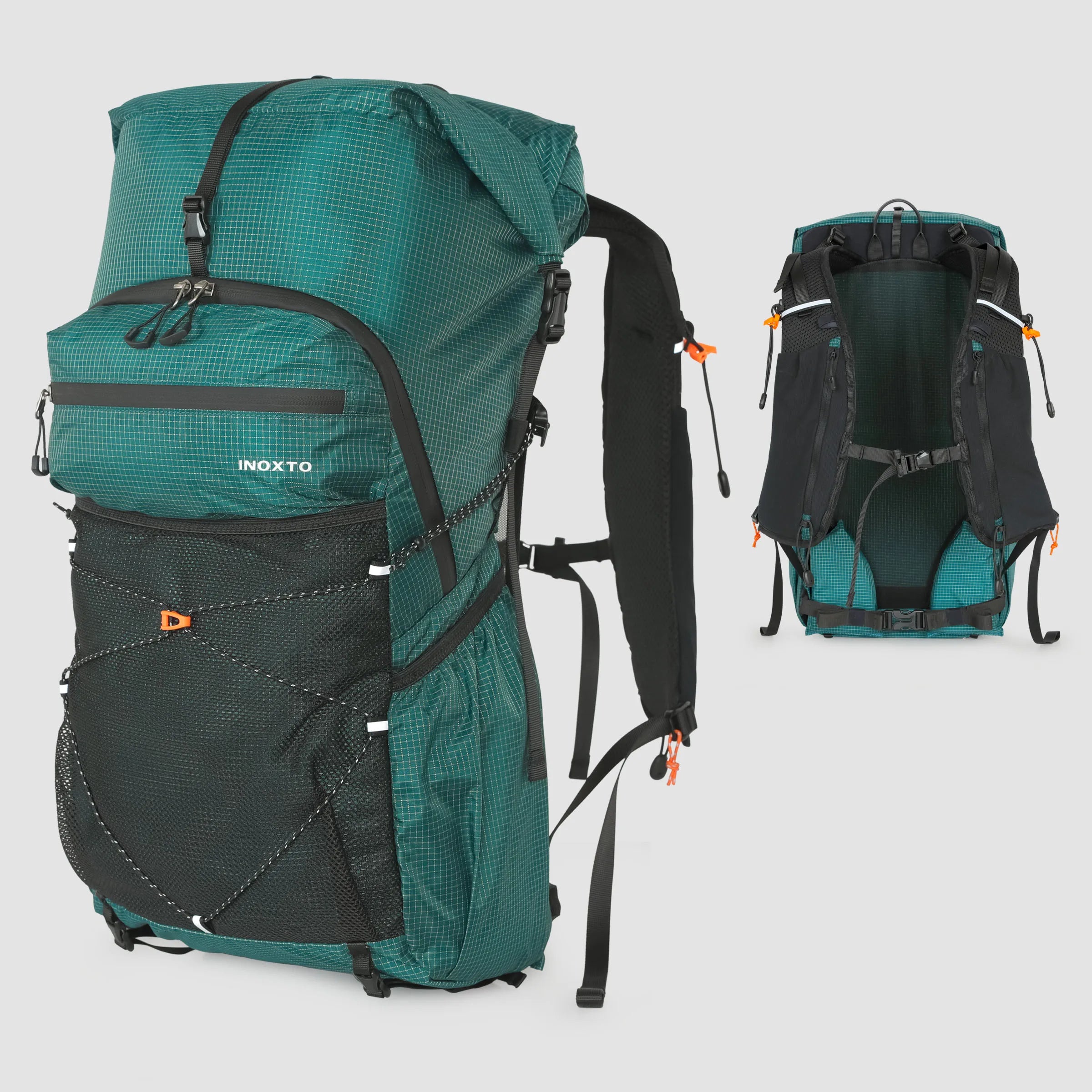 Sac à dos de randonnée / trail ultralight avec housse imperméable 800g "Outdoor Inoxto - Tellus 30L"