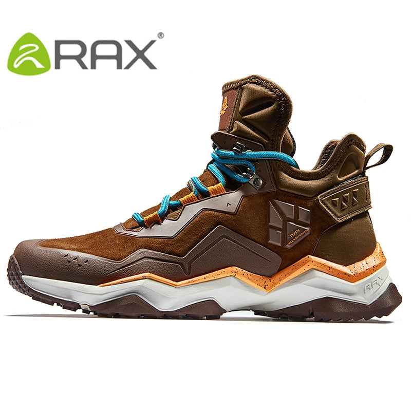 Chaussures de randonnée mid-top / bottes d'alpinisme avec membrane V-TEX 100% imperméable pour homme "Rax - RX-73-5B429"