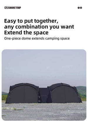 Accessoires pour tente dôme : pod de couchage, silo - tunne, auvent d'expansion et tapis de sol "ShineTrip - Expendable modules" - Planète Rando