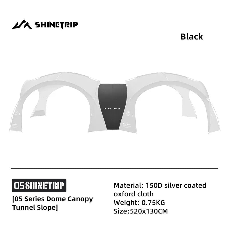 Accessoires pour tente dôme : pod de couchage, silo - tunne, auvent d'expansion et tapis de sol "ShineTrip - Expendable modules" - Planète Rando