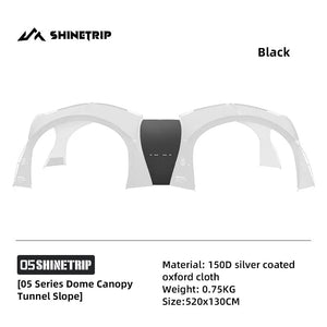 Accessoires pour tente dôme : pod de couchage, silo - tunne, auvent d'expansion et tapis de sol "ShineTrip - Expendable modules" - Planète Rando
