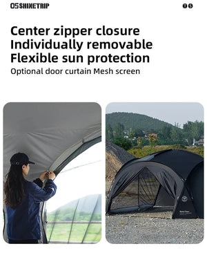 Accessoires pour tente dôme : pod de couchage, silo - tunne, auvent d'expansion et tapis de sol "ShineTrip - Expendable modules" - Planète Rando