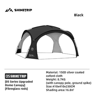 Accessoires pour tente dôme : pod de couchage, silo - tunne, auvent d'expansion et tapis de sol "ShineTrip - Expendable modules" - Planète Rando