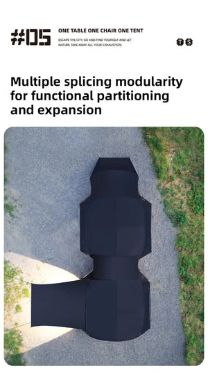 Accessoires pour tente dôme : pod de couchage, silo - tunne, auvent d'expansion et tapis de sol "ShineTrip - Expendable modules" - Planète Rando