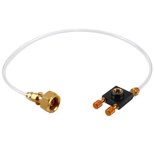 Adaptateur de recharge pour réchaud à gaz de camping standard européen avec valve de remplissage et de vidange "YZ Camping - Adaptator Gas Stove" - Planète Rando