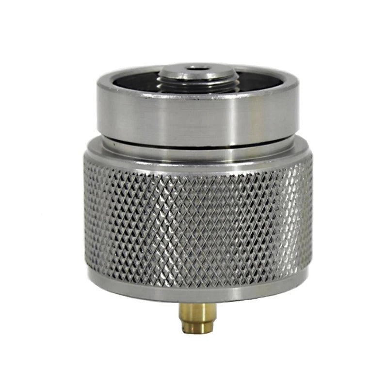 Adaptateur de recharge pour réchaud à gaz de camping standard européen avec valve de remplissage et de vidange "YZ Camping - Adaptator Gas Stove" - Planète Rando