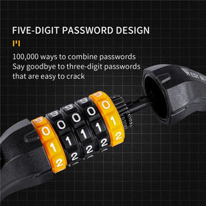 Antivol à câble en acier pour vélo VTT, vélo de route avec mot de passe "WEST BIKING - YP0705061 - 062" - Planète Rando