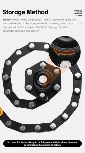 Antivol pliable avec 4 chiffres pour vélo électrique, vtc, gravel "WEST BIKING - PFLock" - Planète Rando