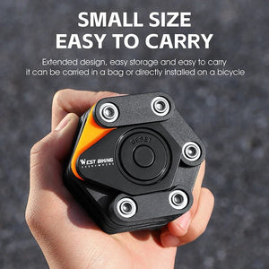 Antivol pliable avec 4 chiffres pour vélo électrique, vtc, gravel "WEST BIKING - PFLock" - Planète Rando