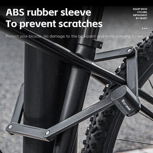 Antivol pliable de 87 cm en acier allié haute sécurité pour VTT, vélo de route, vélo électrique "WEST BIKING - PFL002" - Planète Rando