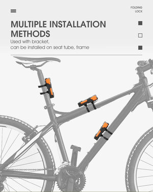 Antivol pliable pour vélo, VTT, route et gravel "WEST BIKING - YP0705071" - Planète Rando