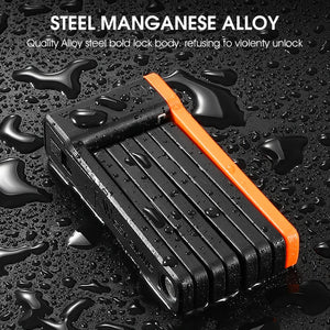 Antivol pliable pour vélo, VTT, route et gravel "WEST BIKING - YP0705071" - Planète Rando