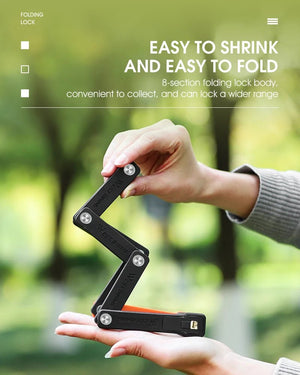 Antivol pliable pour vélo, VTT, route et gravel "WEST BIKING - YP0705071" - Planète Rando