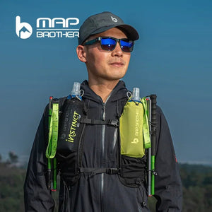 Bâtons de trail / randonnée pliables à verrouillage rapide "Map Brother - M3031" - Planète Rando