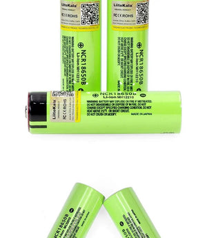 Batterie au Lithium Rechargeable 3.7V, 3400mah, 18650 "Liitokala - NCR18650B" - Planète Rando