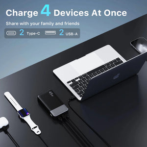 Batterie externe de 20 000 mAh, charge rapide 45 W avec affichage LED "NOBIS - N4520" - Planète Rando