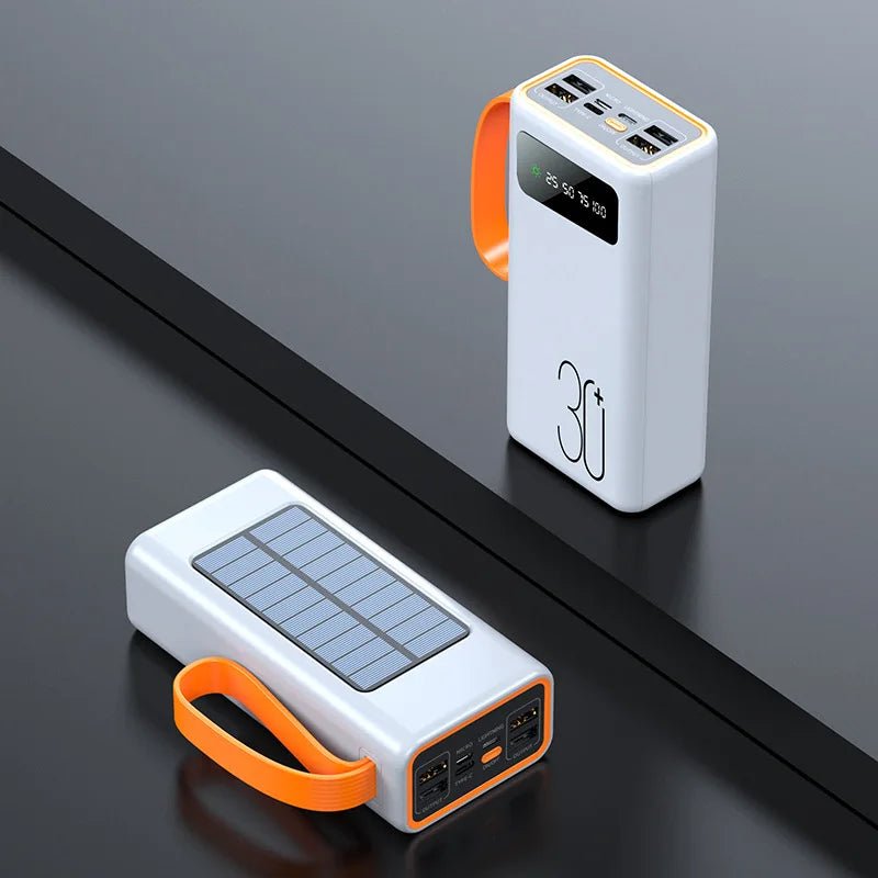 Batterie externe solaire de 20 000 mAh avec panneau solaire et charge rapide "Bluem Solar - YM - 649" - Planète Rando