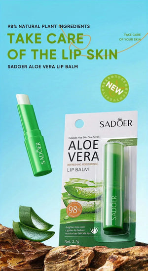 Baume à lèvres nourrissant et rafraîchissant à l'aloe vera non - irritant "Sadoer - Lip Balm" - Planète Rando