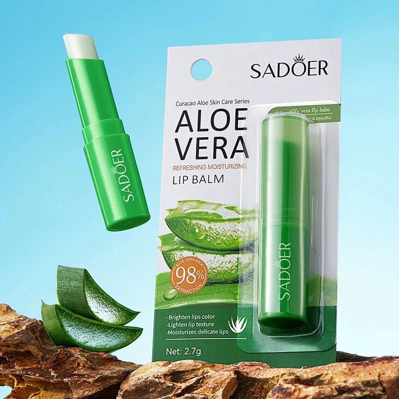 Baume à lèvres nourrissant et rafraîchissant à l'aloe vera non - irritant "Sadoer - Lip Balm" - Planète Rando
