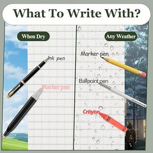 Bloc - notes de poche tactique étanche 100 pages / 50 feuilles "All - Weather Notebook" - Planète Rando