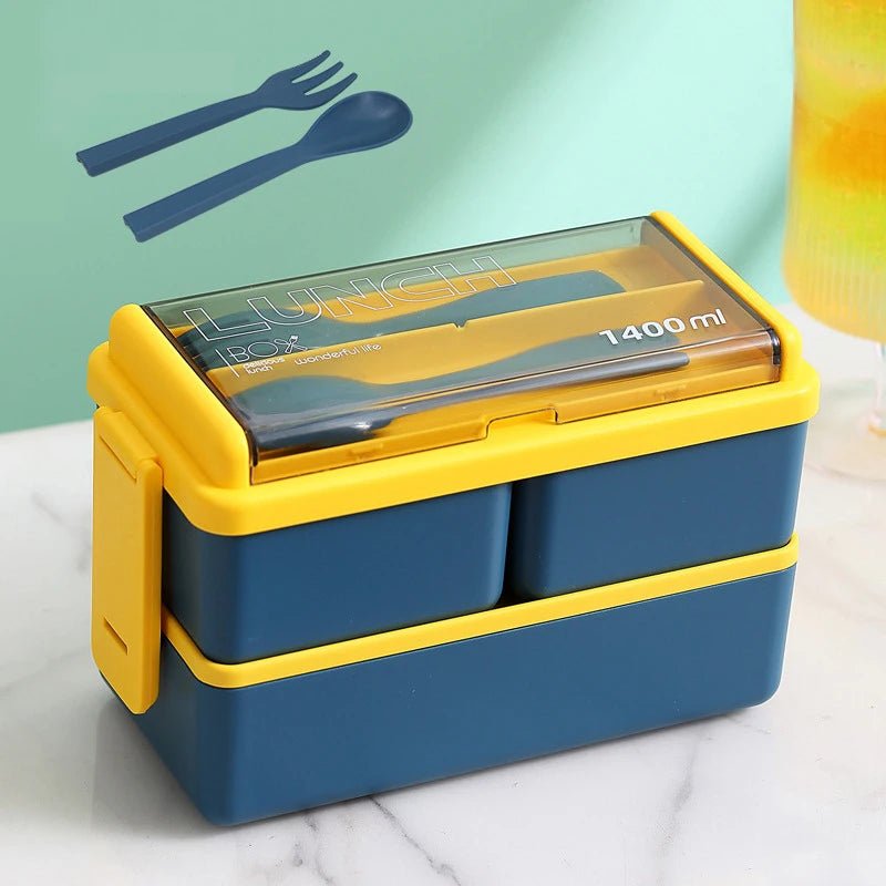 Boîte à déjeuner / boîte à Bento portable avec fourchette et cuillère "Wonderful Life - Lunch Box FF - 10" - Planète Rando