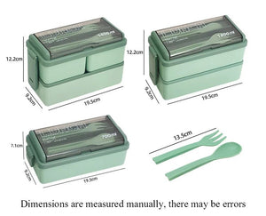 Boîte à déjeuner / boîte à Bento portable avec fourchette et cuillère "Wonderful Life - Lunch Box FF - 10" - Planète Rando
