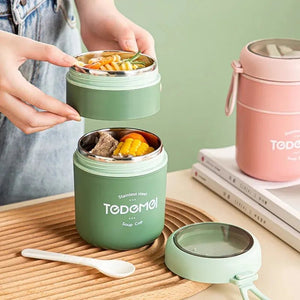 Boîte à lunch en acier inoxydable avec cuillère 710ml "Tedemei - Soup Cup" - Planète Rando
