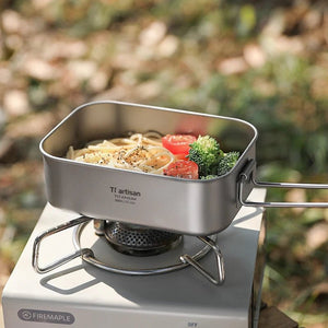 Boîte à repas / lunch en titane, résistante et légère 800ML / 1200ML à partir de 175g "Tiartisan - Ta5508" - Planète Rando