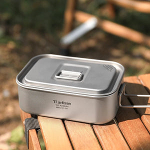 Boîte à repas / lunch en titane, résistante et légère 800ML / 1200ML à partir de 175g "Tiartisan - Ta5508" - Planète Rando