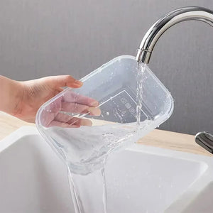 Boîte de conservation sous vide transparente pour aliments compatible micro - ondes "FISHWAVES - Vaccum Fresh Box" - Planète Rando