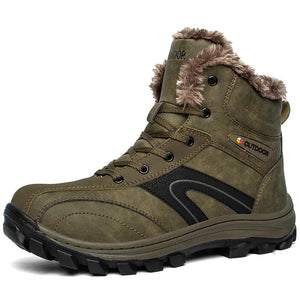 Bottes d'hiver high - top avec doublure polaire imperméables et antidérapantes pour homme "Mixidelai - Moutain boots series" - Planète Rando