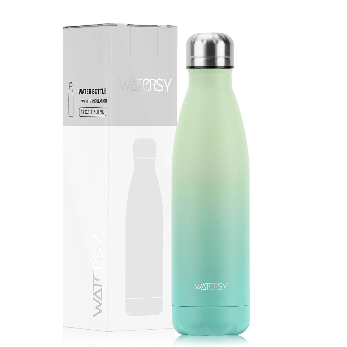 Bouteille d'eau isotherme en acier inoxydable double paroi de 500 ml sans BPA "Watersy - SX - S17" - Planète Rando