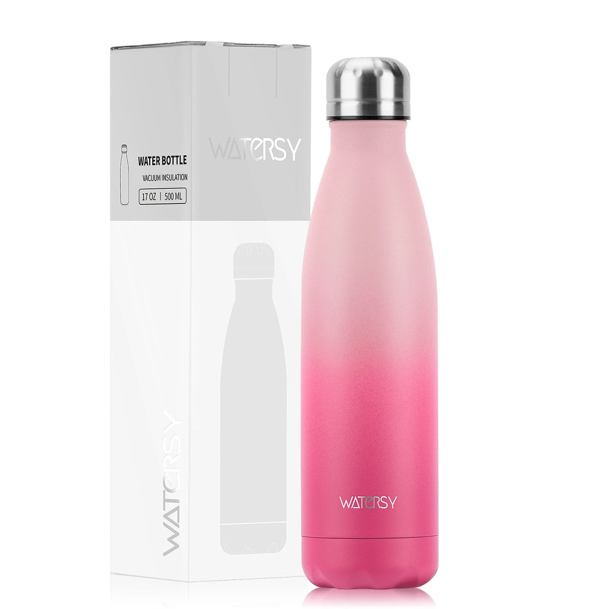 Bouteille d'eau isotherme en acier inoxydable double paroi de 500 ml sans BPA "Watersy - SX - S17" - Planète Rando