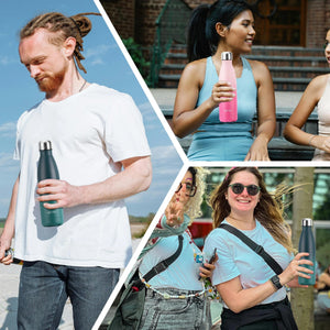 Bouteille d'eau isotherme en acier inoxydable double paroi de 500 ml sans BPA "Watersy - SX - S17" - Planète Rando