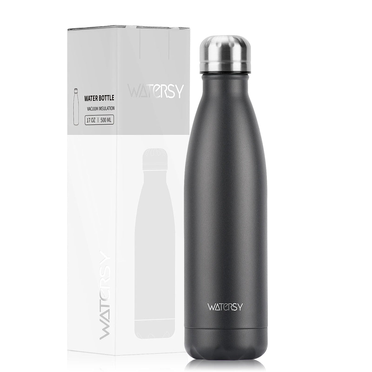 Bouteille d'eau isotherme en acier inoxydable double paroi de 500 ml sans BPA "Watersy - SX - S17" - Planète Rando