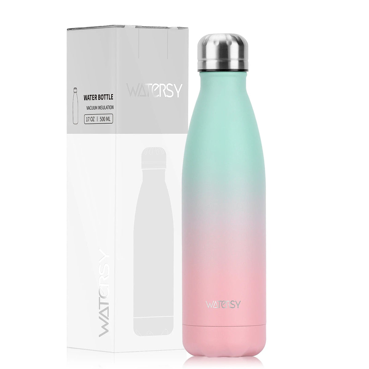 Bouteille d'eau isotherme en acier inoxydable double paroi de 500 ml sans BPA "Watersy - SX - S17" - Planète Rando