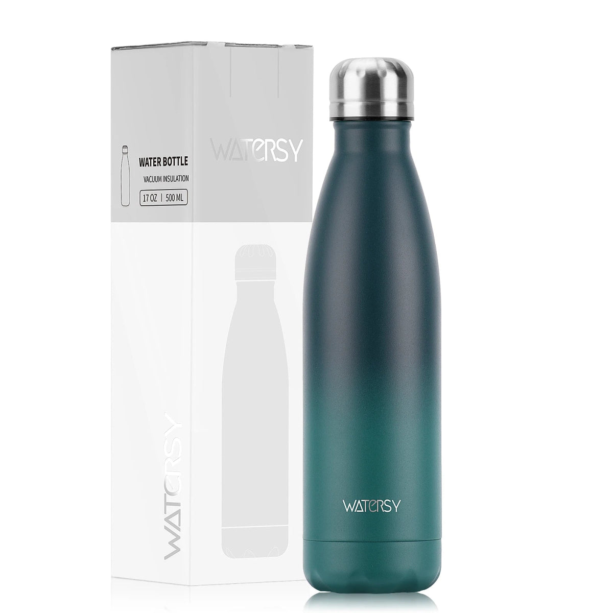 Bouteille d'eau isotherme en acier inoxydable double paroi de 500 ml sans BPA "Watersy - SX - S17" - Planète Rando