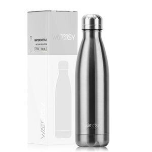 Bouteille d'eau isotherme en acier inoxydable double paroi de 500 ml sans BPA "Watersy - SX - S17" - Planète Rando