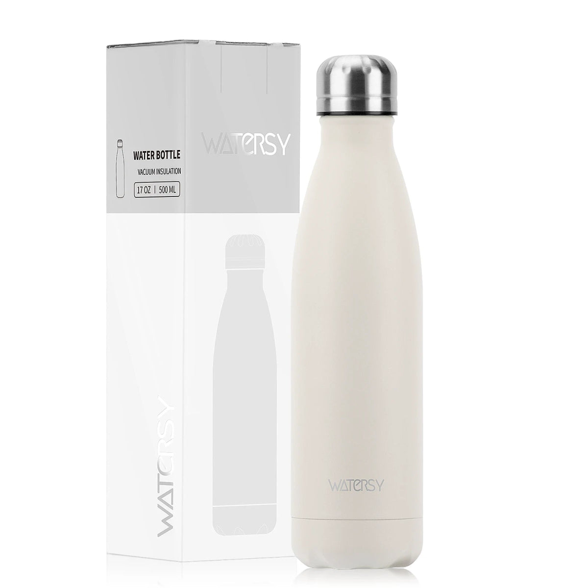 Bouteille d'eau isotherme en acier inoxydable double paroi de 500 ml sans BPA "Watersy - SX - S17" - Planète Rando