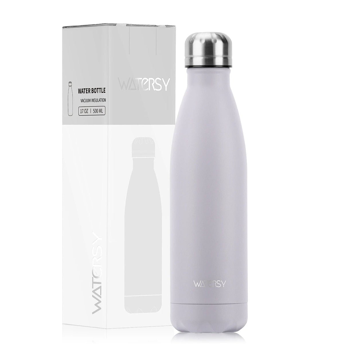 Bouteille d'eau isotherme en acier inoxydable double paroi de 500 ml sans BPA "Watersy - SX - S17" - Planète Rando