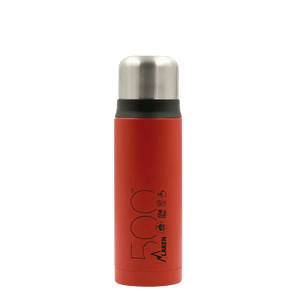 Bouteille isotherme en acier inoxydable à double paroi avec tasse "Laken - Thermos cup 18" - Planète Rando