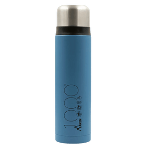 Bouteille isotherme en acier inoxydable à double paroi avec tasse "Laken - Thermos cup 18" - Planète Rando