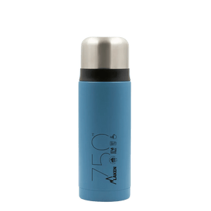 Bouteille isotherme en acier inoxydable à double paroi avec tasse "Laken - Thermos cup 18" - Planète Rando